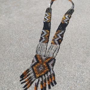 Seed bead ceremony / festival necklace